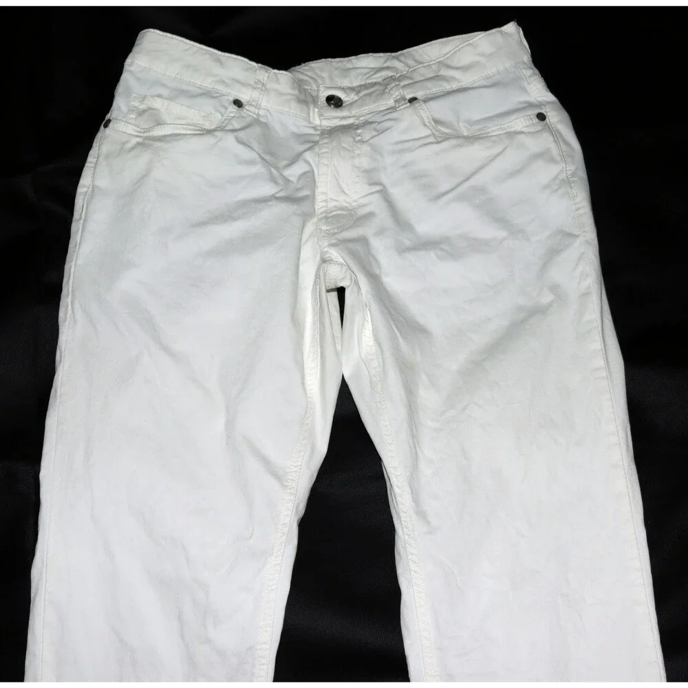 Peter Millar Crown Crafted Wayfare Men's Almond White Trousers Pants Size 33/32